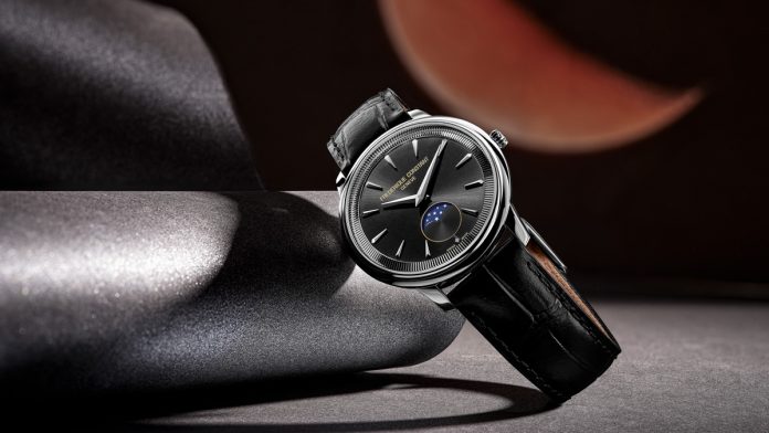 El nuevo y lujoso reloj Classics Moneta Moonphase toma su nombre del bisel con la forma del bisel estriado de las monedas El nuevo y lujoso reloj Classics Moneta Moonphase toma su nombre del bisel con la forma del bisel estriado de las monedas.