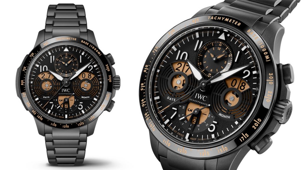 Reloj de Aviador Cronógrafo de Alto Rendimiento Con Calendario Perpetuo Digital Fecha-Mes (IW388801)