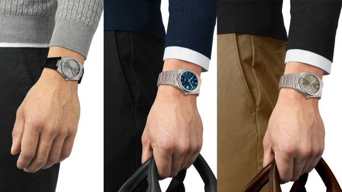 Tissot La colección Tissot PRX se renueva con materiales innovadores como el titanio y el acero de Damasco. Relojes automáticos suizos con movimiento Powermatic 80, precisión y elegancia atemporal.