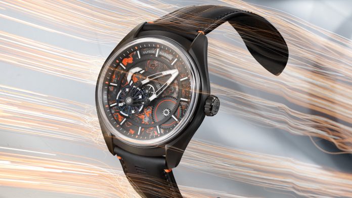 freak Ulysse Nardin y Gumball 3000 presentan el Freak X Gumball 3000 – Edition 2: un reloj de alta relojería deportiva en edición limitada que combina Carbonium®, diseño audaz y mecánica disruptiva.